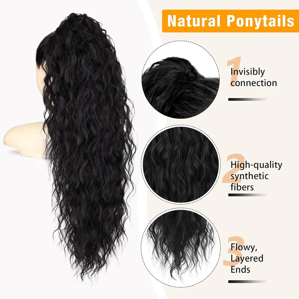 Curly Claw Clip Ponytail Extension