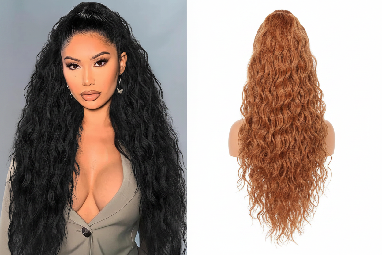 Curly Claw Clip Ponytail Extension